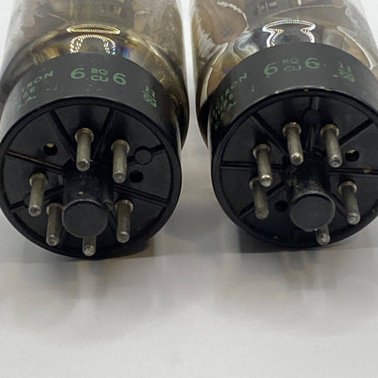 Lot of 2 Chief 6BQ6 6CU6 Vacuum Tube - Amp - Ham Radio Valves - Tested MATCHED!