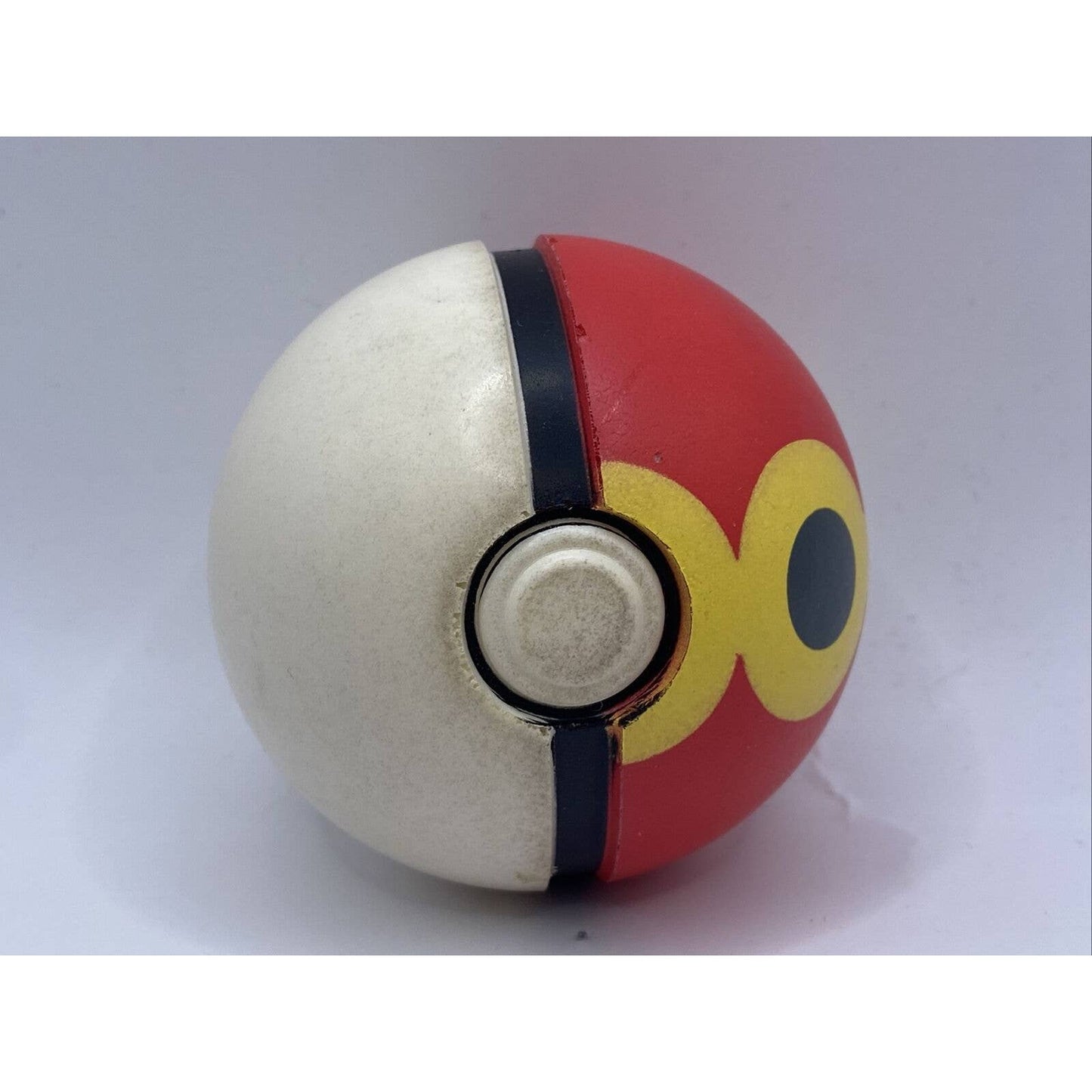 2007 Pokemon Soft Foam Pokeball JAKKS Nintendo Master Ball red yellow black rare