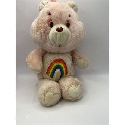 1983 Vintage Original Kenner Care Bears Pink CHEER BEAR Plush American Greetings