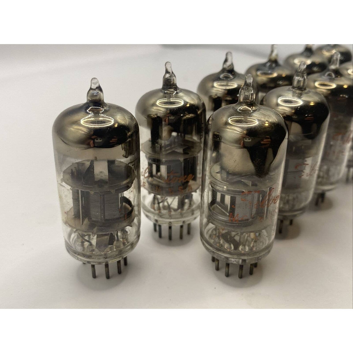 10 Silvertone 5U8 Vacuum tubes - Amplifier - Ham Radio Valves - Tested STRONG!