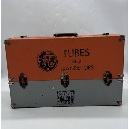 Vintage General Electric Vacuum Tubes Transistor Valves Repairman Carrying Case