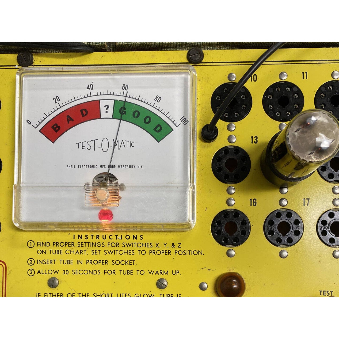 Westinghouse 6SN7 GTA Vacuum Tube - Amplifier - Ham Radio Valve Tested W Photos!