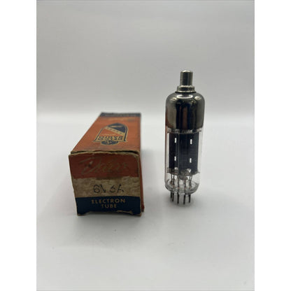 Vintage Rare Delco Radio 6V3A Vacuum Tube Made In USA With The Box Electron Tube