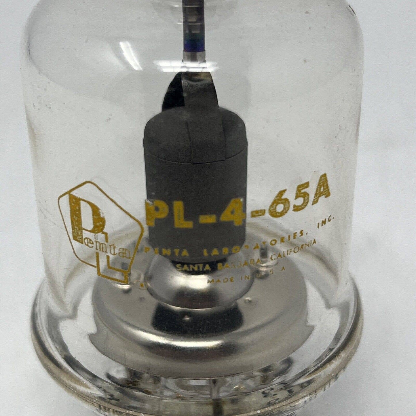 Rare PENTA 4-65A JAN Radial Tetrode POWER Radio VACUUM TUBE Vintage USA 37 61