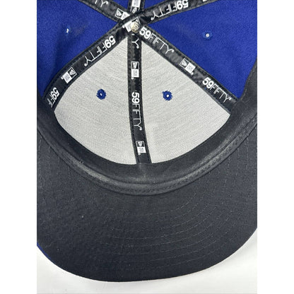 New Era 59Fifty Los Angeles LA Dodgers Game Fitted Hat (Dark Royal) MLB Cap !