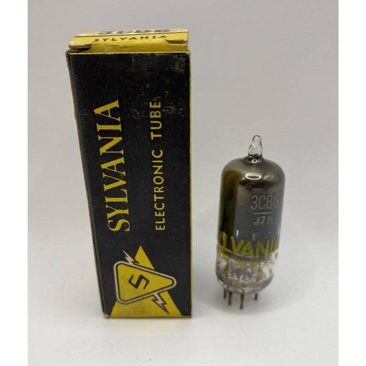 Vintage Sylvania Electron/ Vacuum Tube 3CB6 w/ Box TESTED With Photos!