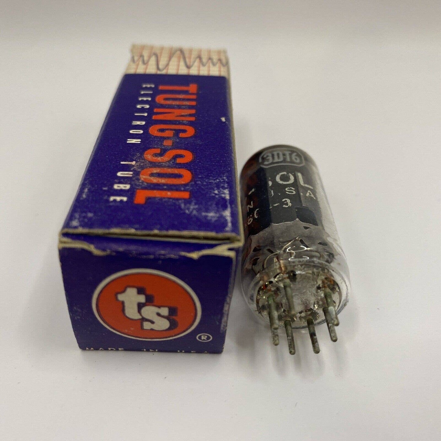 Vintage Tung-Sol Electron/ Vacuum Tube 3DT6 w/ Box TESTED With Photos!