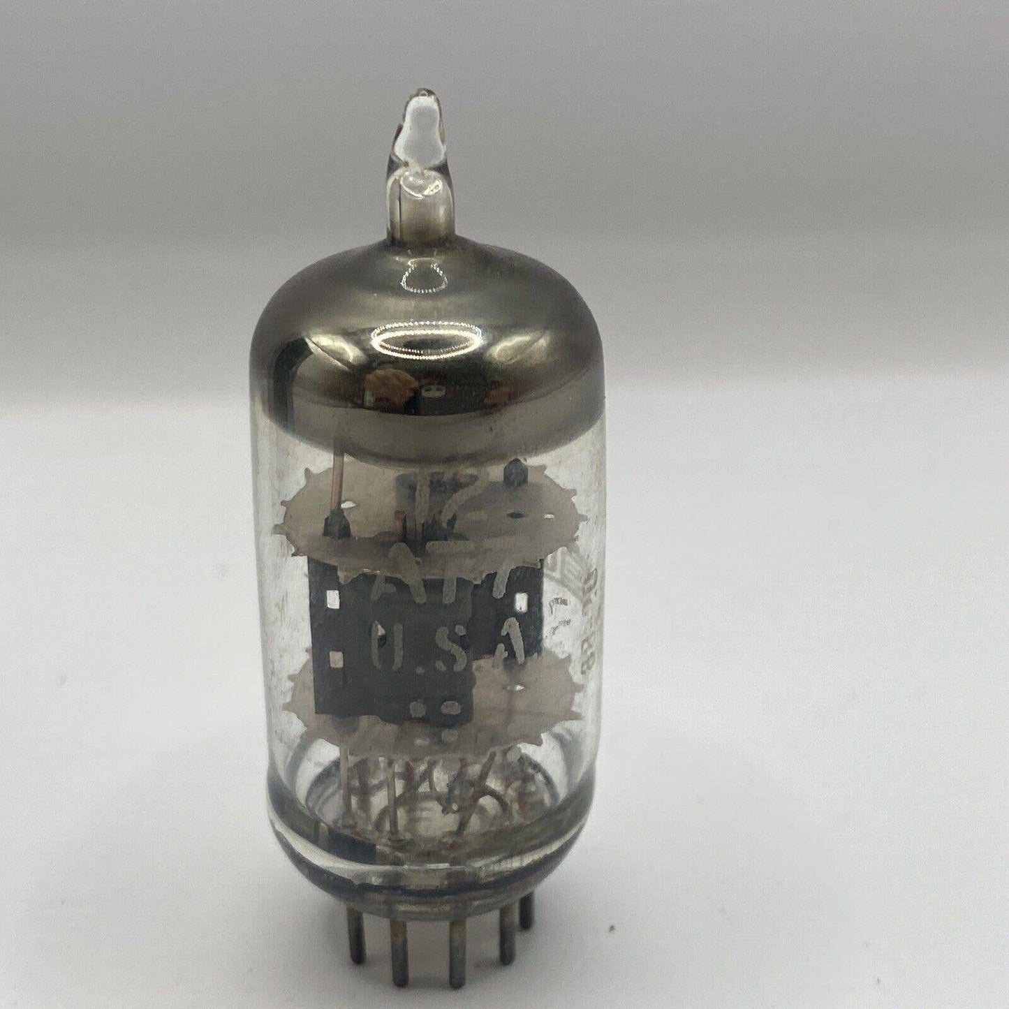 Vintage COLLINS GE 12AT7 RADIO VACUUM AMP TUBE - USA - Tested With Photos!