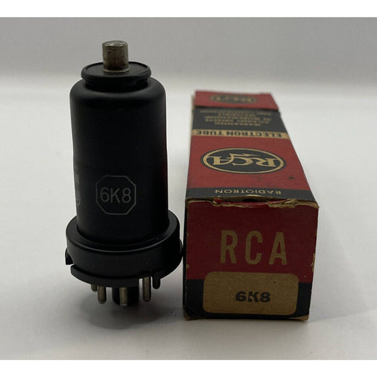 Vintage RCA Electron/ Vacuum Tube 6K8 w/ Box TESTED With Photos!