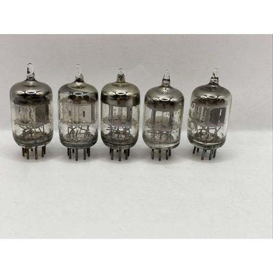 5 - General Electric GE 6AL5 Radio Valve Vacuum Tubes - Tested With Photos!