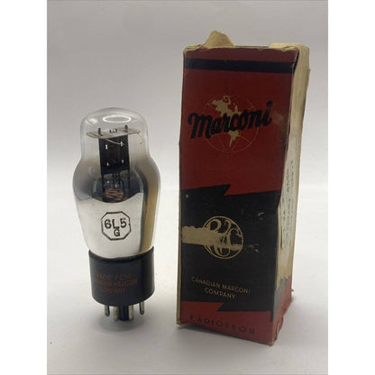 Vintage NOS Marconi 6L5G Vacuum Tube - Power Amp Tube - Radio Tube - Rare!