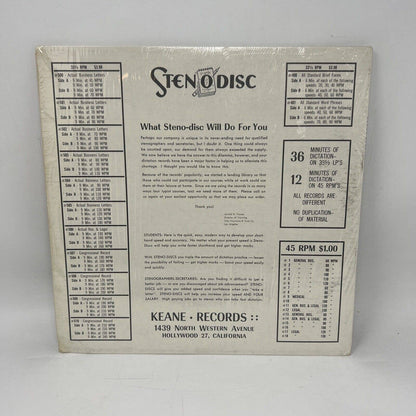 Stenodisc Actual Business Letters Record No. 7 Volume 504 Educational Vinyl