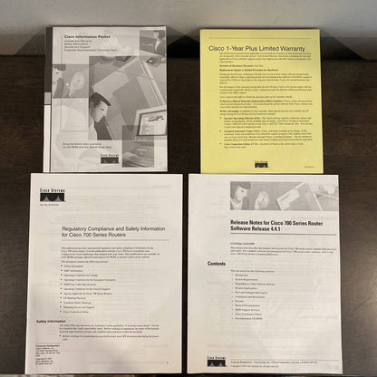 CISCO 770 SERIES ROUTER, CISCO 771 775, MPN: T97-5068-0 - Box, Manuals - New