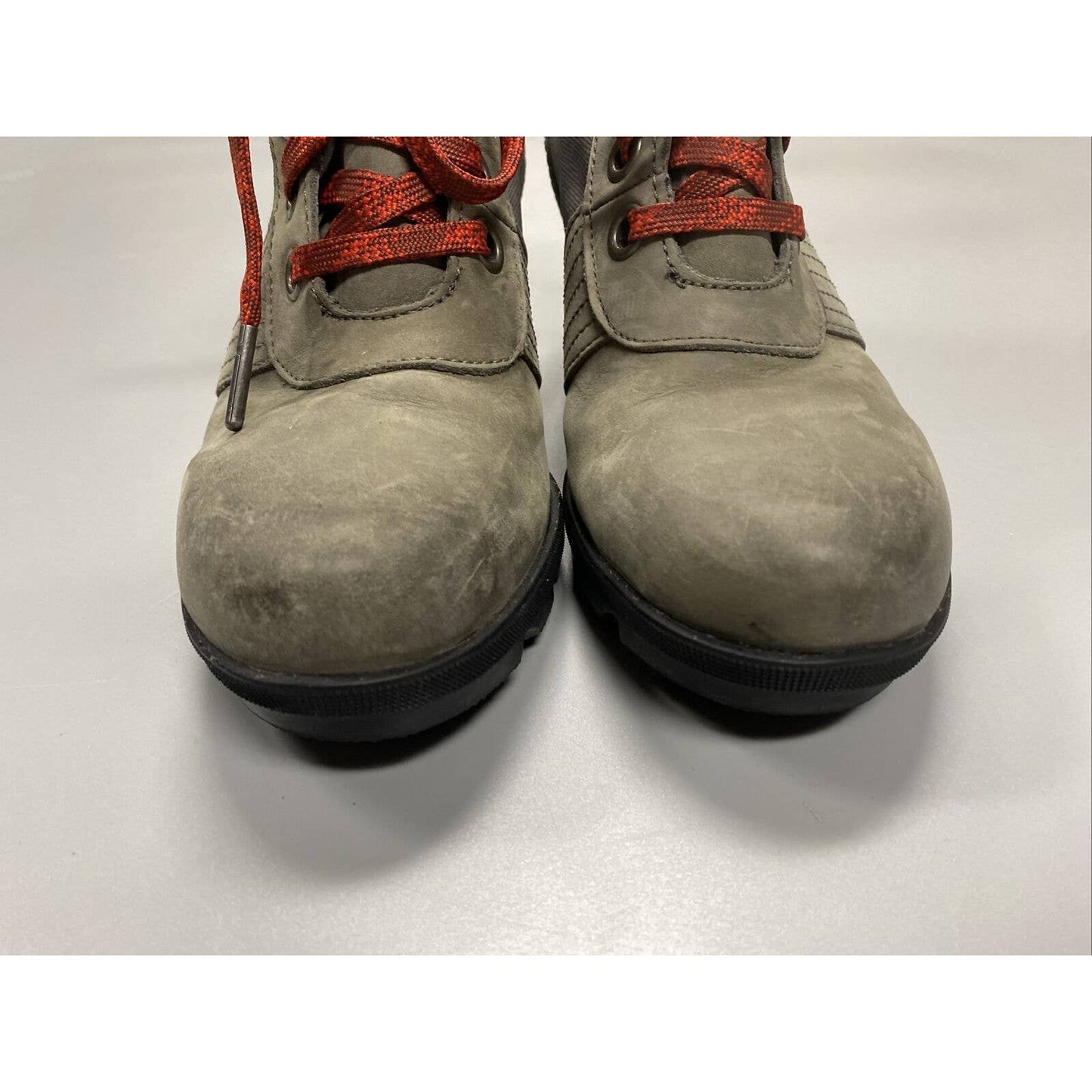 Sorel Lexie Wedge Leather Ankle Boots Women 7.5 Quarry Gray NL3046-051