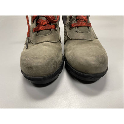 Sorel Lexie Wedge Leather Ankle Boots Women 7.5 Quarry Gray NL3046-051