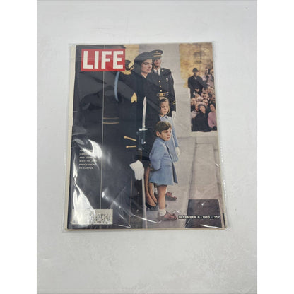 Vintage Life Magazine DECEMBER 6 1963 Jackie Kennedy Kids At Funeral GREAT ADS