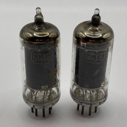 2 RCA 6GY6 ELECTRON Vacuum Tube Amp Ham Radio - Tested With Photos!