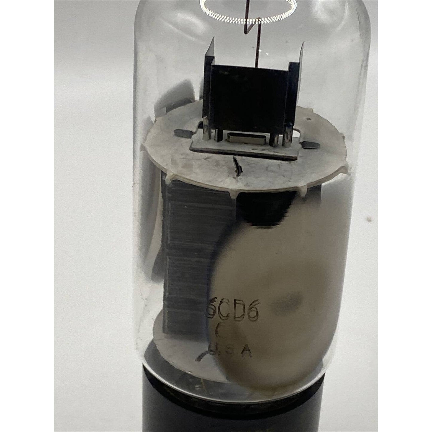 Sylvania 6CD6GA Vacuum Tube Valve Black Plate Copper - Tested With Photos!