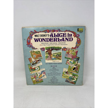 Walt Disney's Alice In Wonderland 1969 Vinyl LP Disneyland Records With Booklet