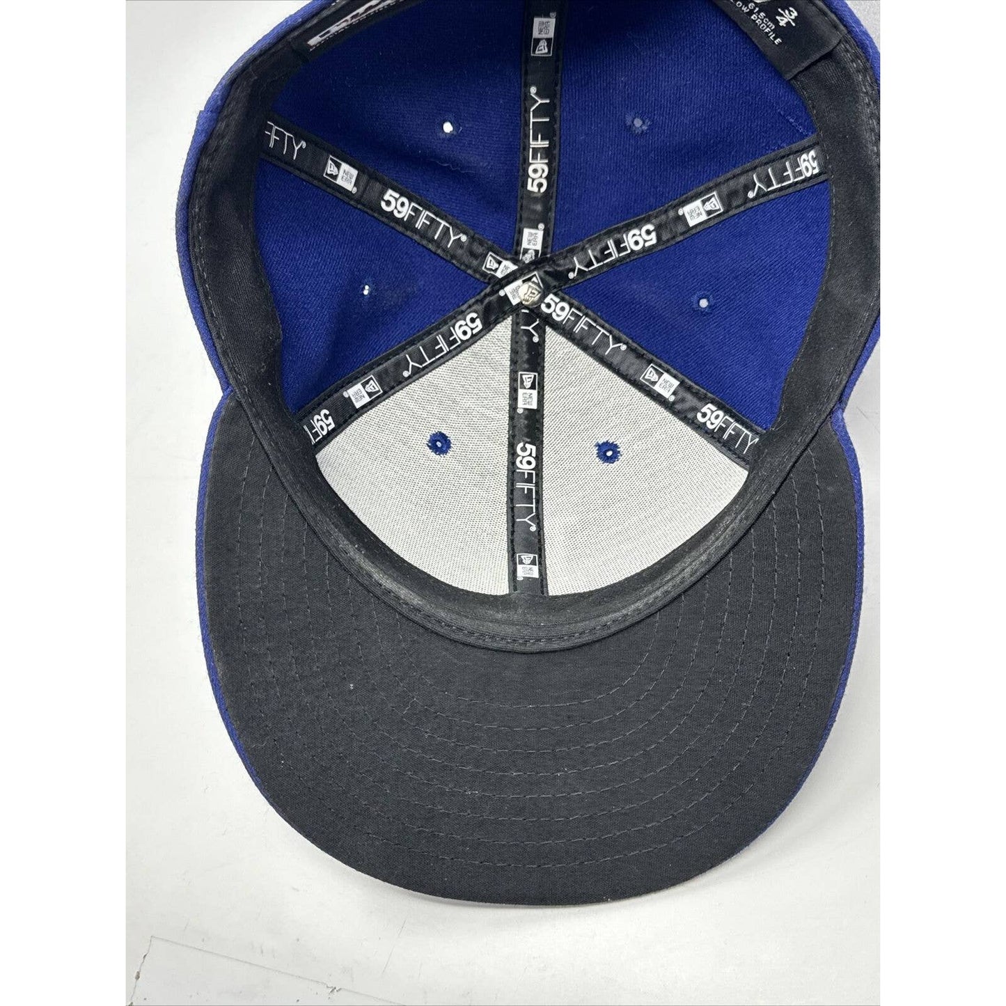 New Era 59Fifty Los Angeles LA Dodgers Game Fitted Hat (Dark Royal) MLB Cap !