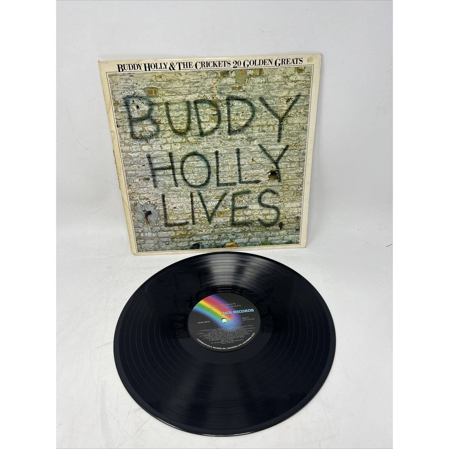 Buddy Holly Lives Vinyl Maps 8816 20 Golden Greats The Crickets Rare MCA Label