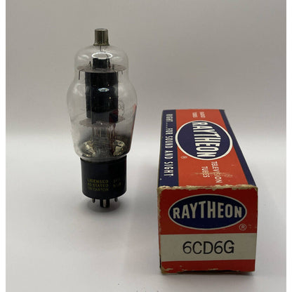 Raytheon 6CD6G 6CD6 Vacuum Tube Made In USA NOS Ampllfier Radio Valve