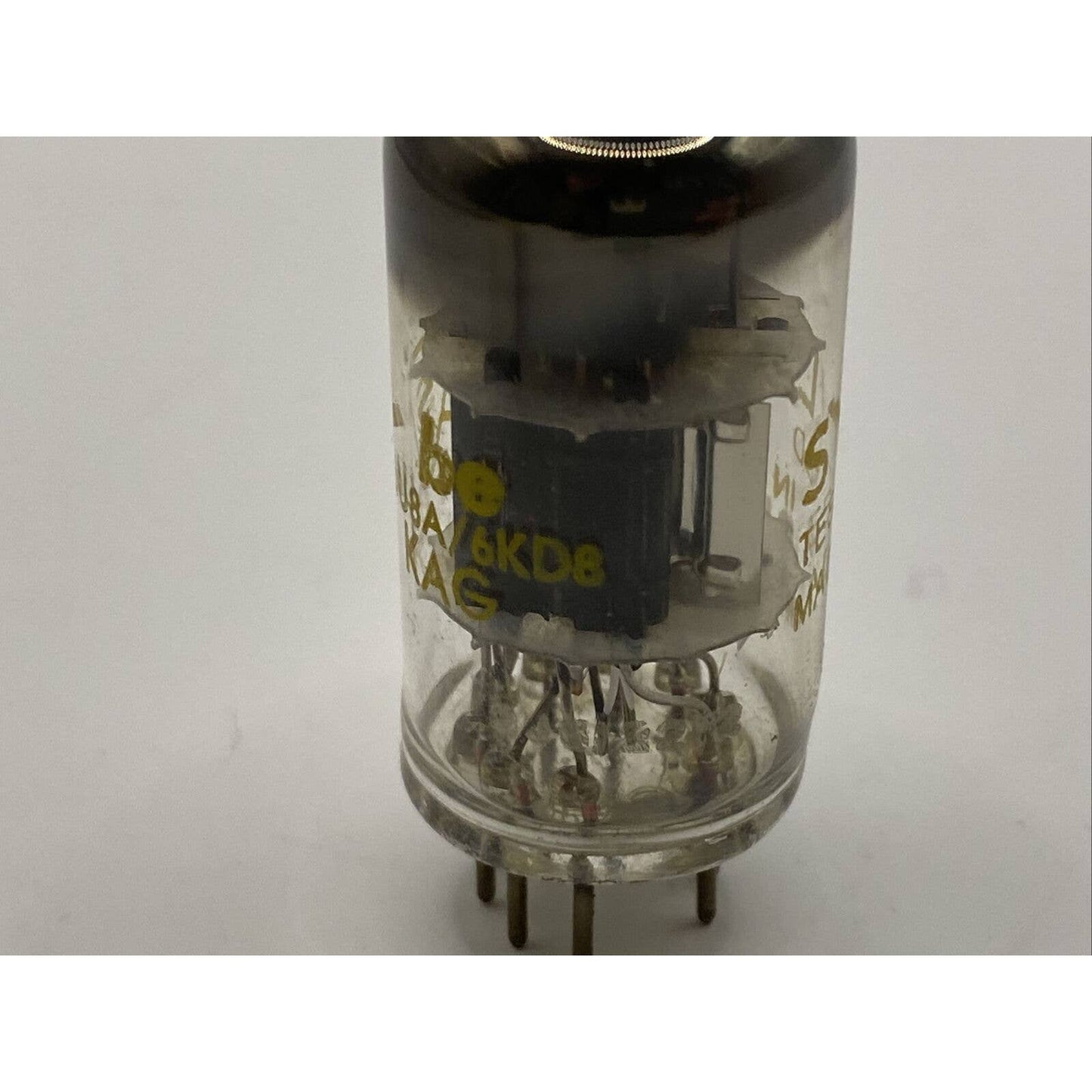 SYLVANIA 6U8A 6AX8 6KD8 Vacuum Tube Amp Valve made in england - Tested W Photos!