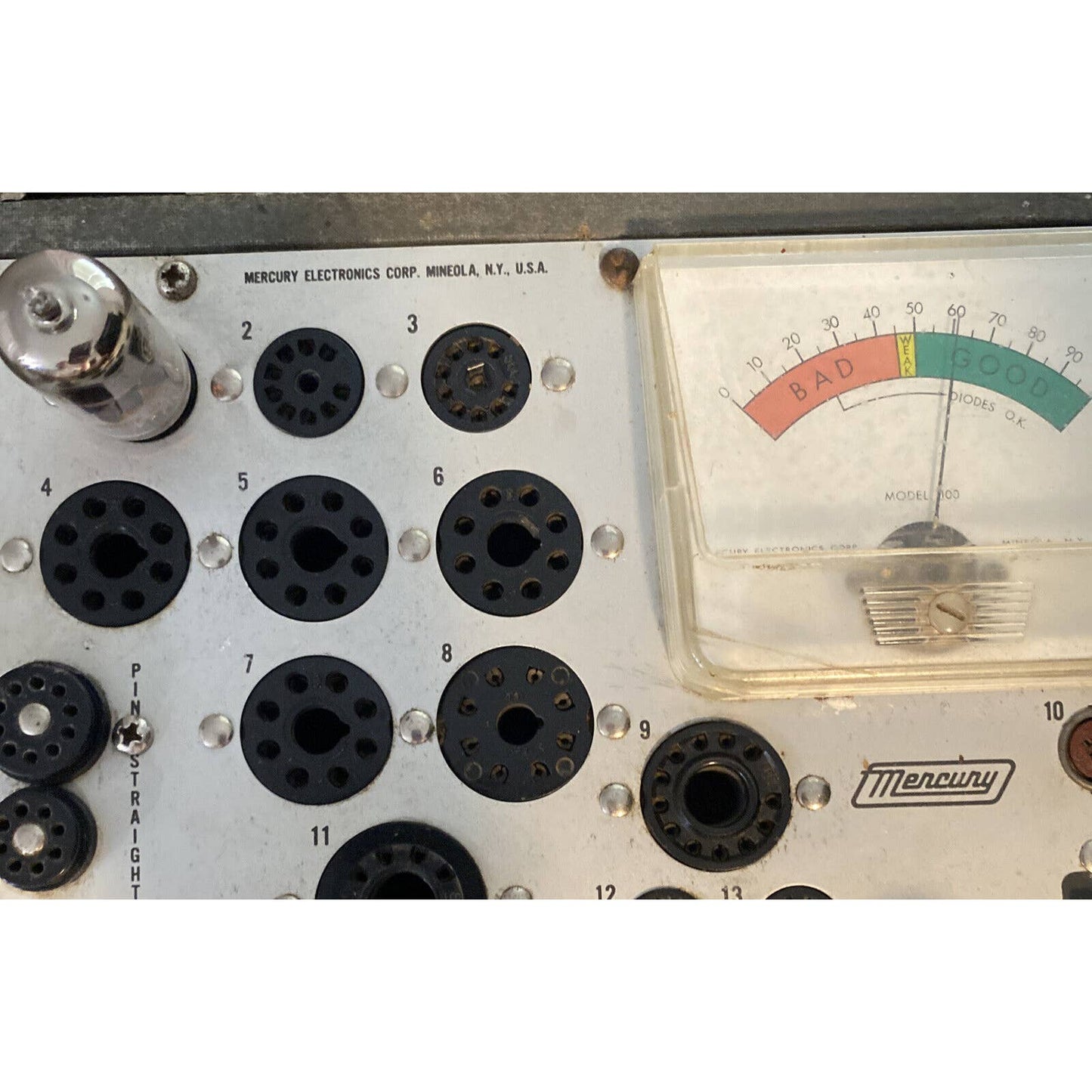 RCA 5814WA Black Plates AUDIO AMPLIFIER VACUUM TUBE Tested With Photos!