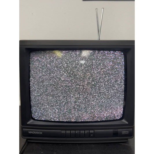 Vintage 1993 Magnavox RR1340-W401 13” Color CRT Gaming TV Wood Grain NO REMOTE