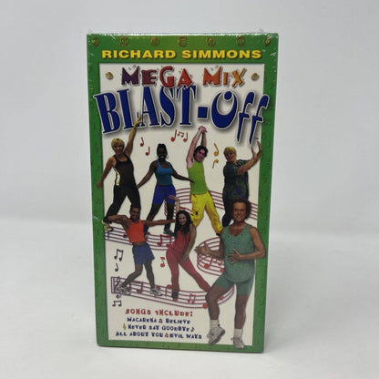 Richard Simmons Mega Mix Blast-Off (VHS) NEW SEALED Fun Filled Workout GoodTimes