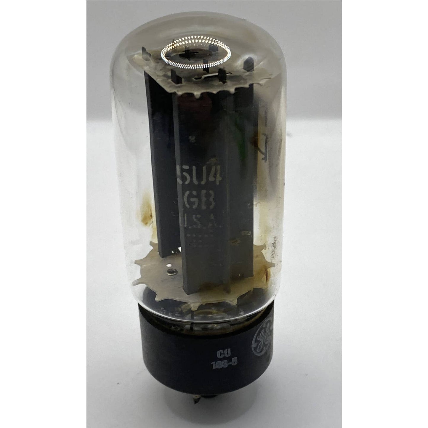 GE General Electric 5U4GB rectifier Vacuum radio tube, Ham Radio Amp - Tested!