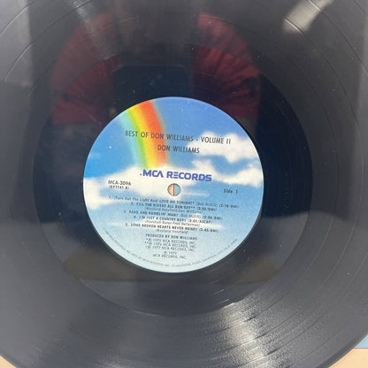 The Best of DON WILLIAMS Volume ll MCA3096 Record 1979 Vinyl 70s Album 1st Press