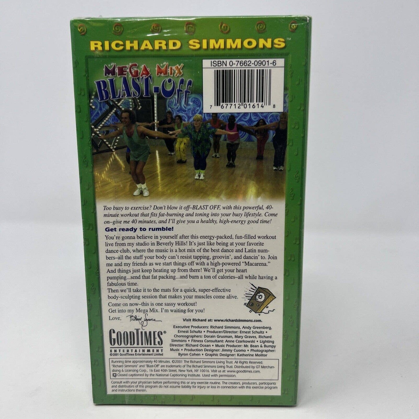 Richard Simmons Mega Mix Blast-Off (VHS) NEW SEALED Fun Filled Workout GoodTimes