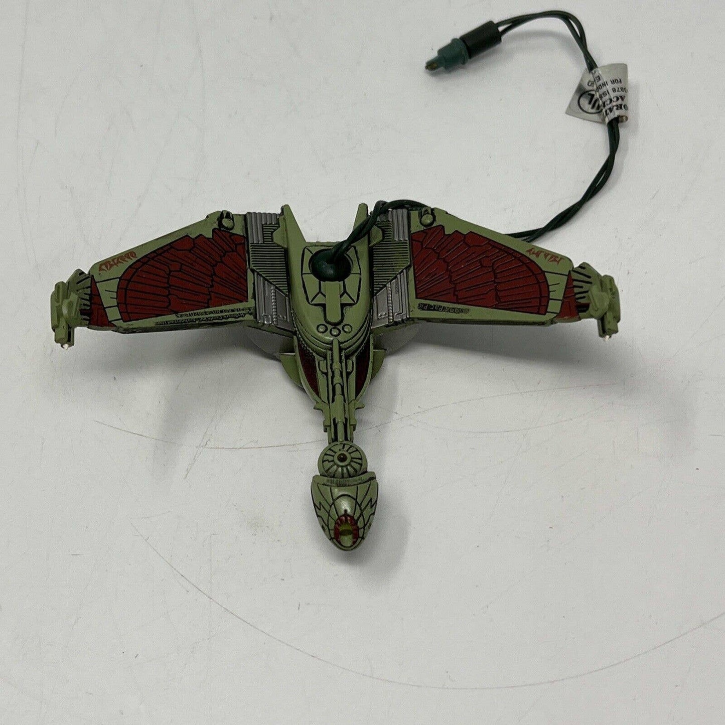 Hallmark Magic Ornament Klingon Bird Of Prey Star Trek Next Generation 1997