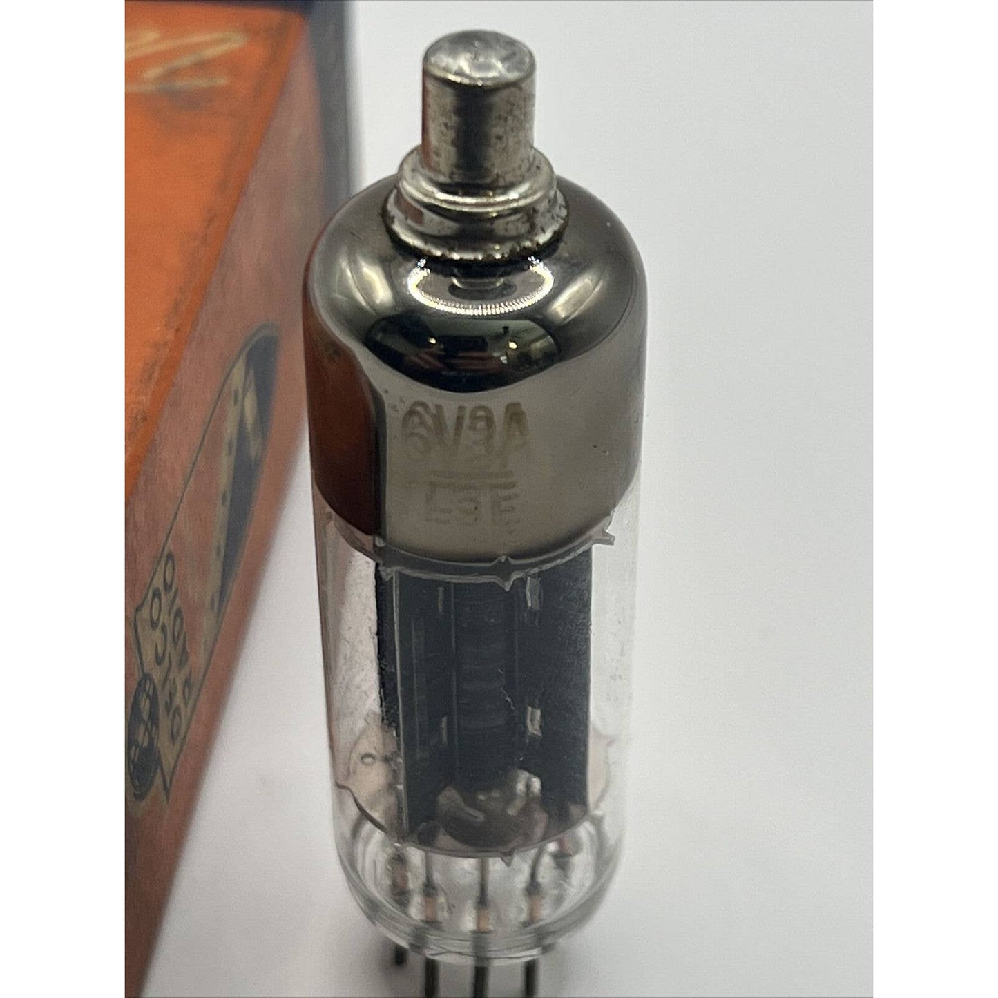 Vintage Rare Delco Radio 6V3A Vacuum Tube Made In USA With The Box Electron Tube