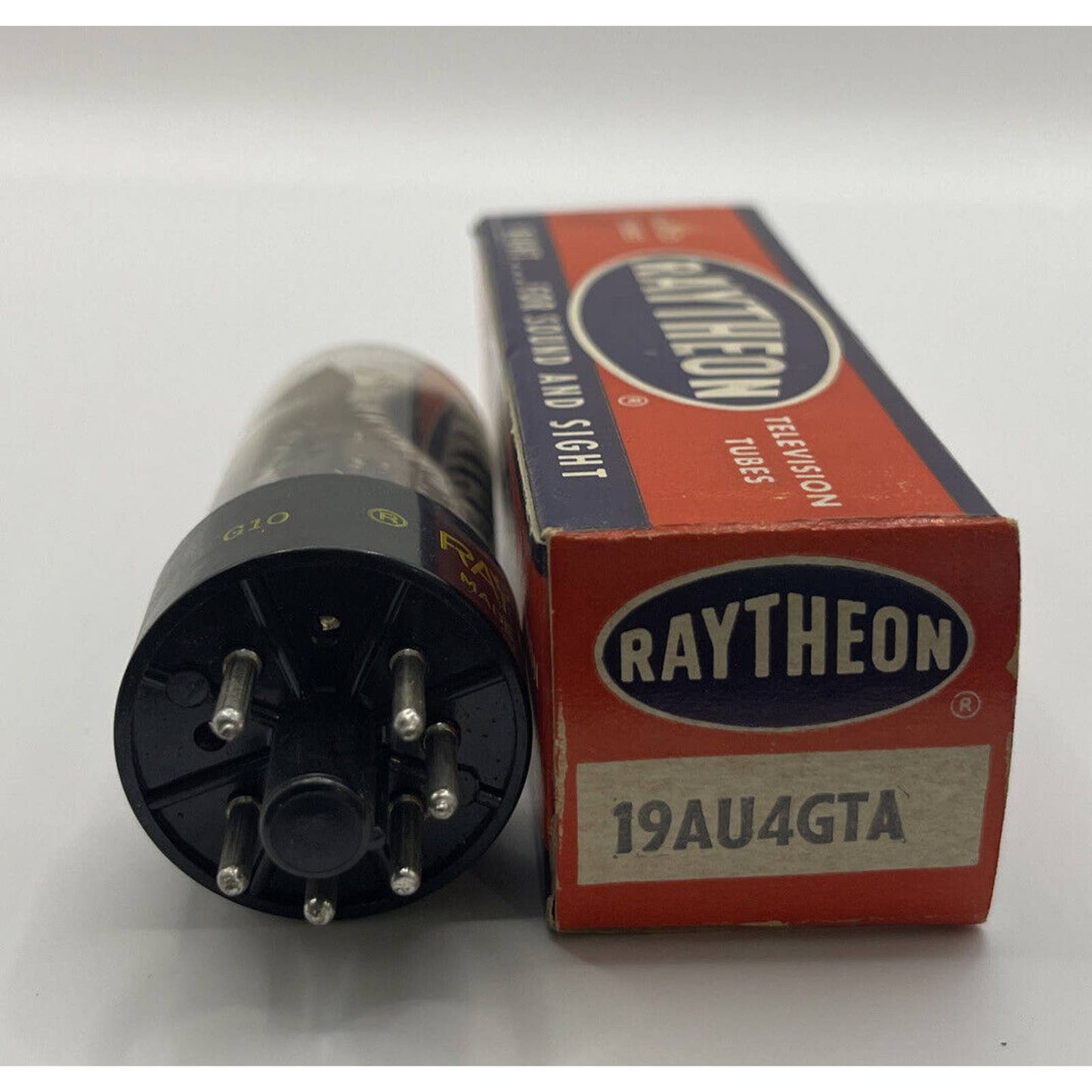 Raytheon 19AU4GTA Vacuum Tube NOS Radio Valve