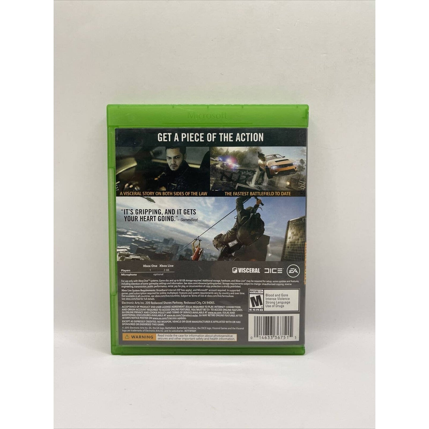 Battlefield Hardline (Microsoft Xbox One, 2015)