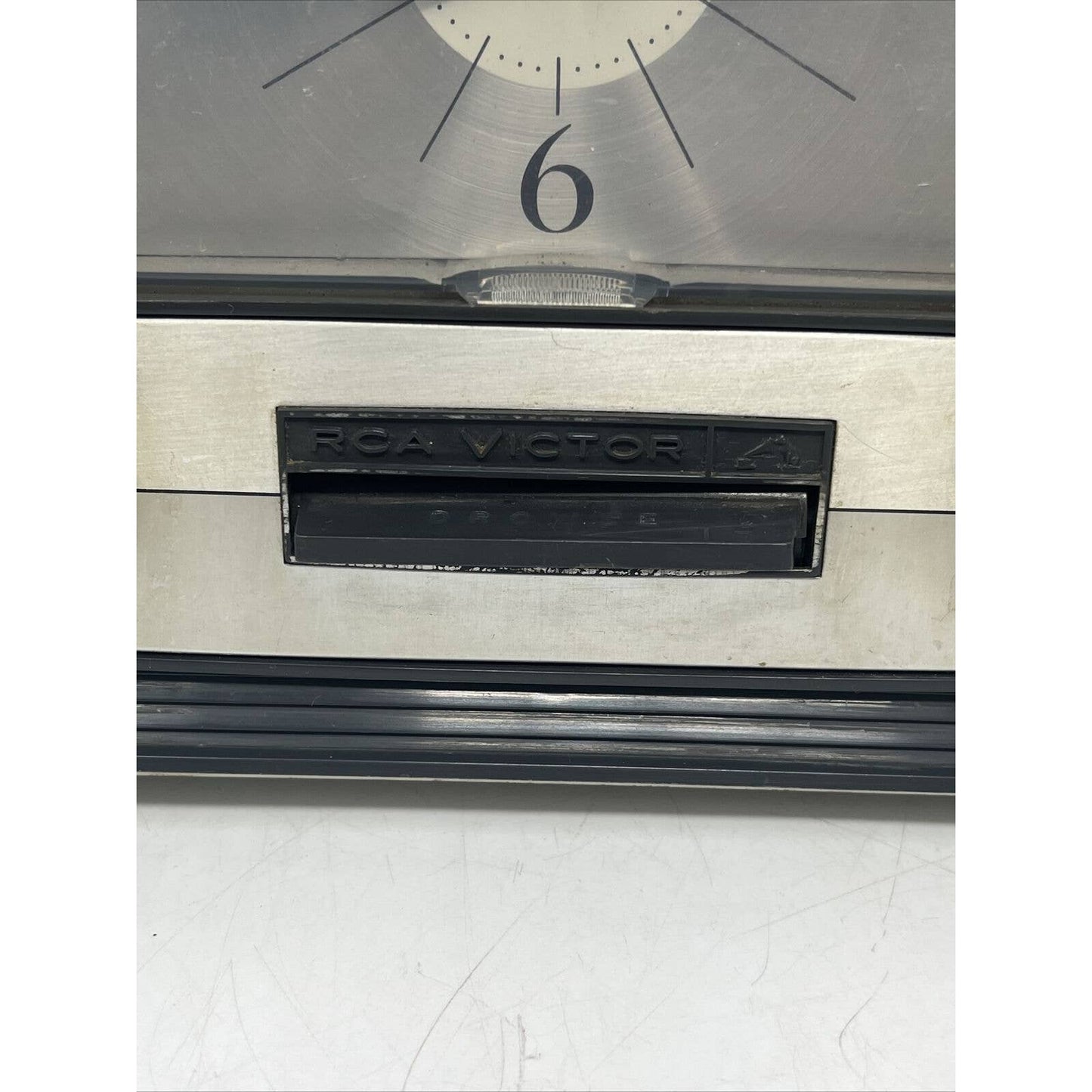 Vintage 1960s Rare RCA Victor C618 Tube Clock Broadcast Radio Parts Or Repair