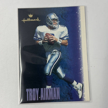 Troy Aikman Dallas Cowboy 1996 Hallmark Football Legends With Card Christmas