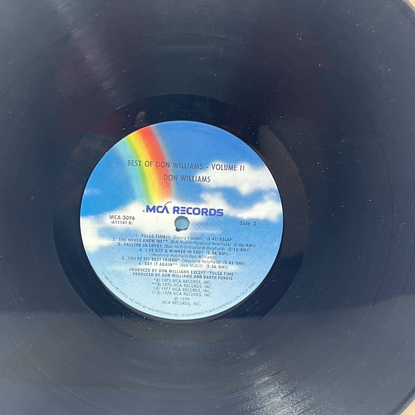 The Best of DON WILLIAMS Volume ll MCA3096 Record 1979 Vinyl 70s Album 1st Press