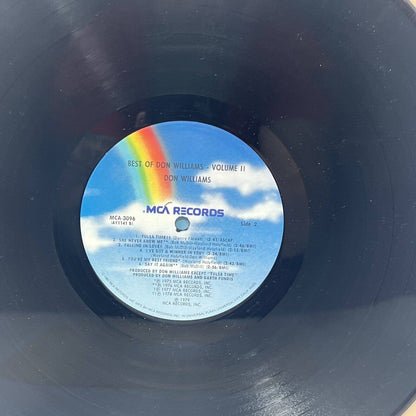 The Best of DON WILLIAMS Volume ll MCA3096 Record 1979 Vinyl 70s Album 1st Press