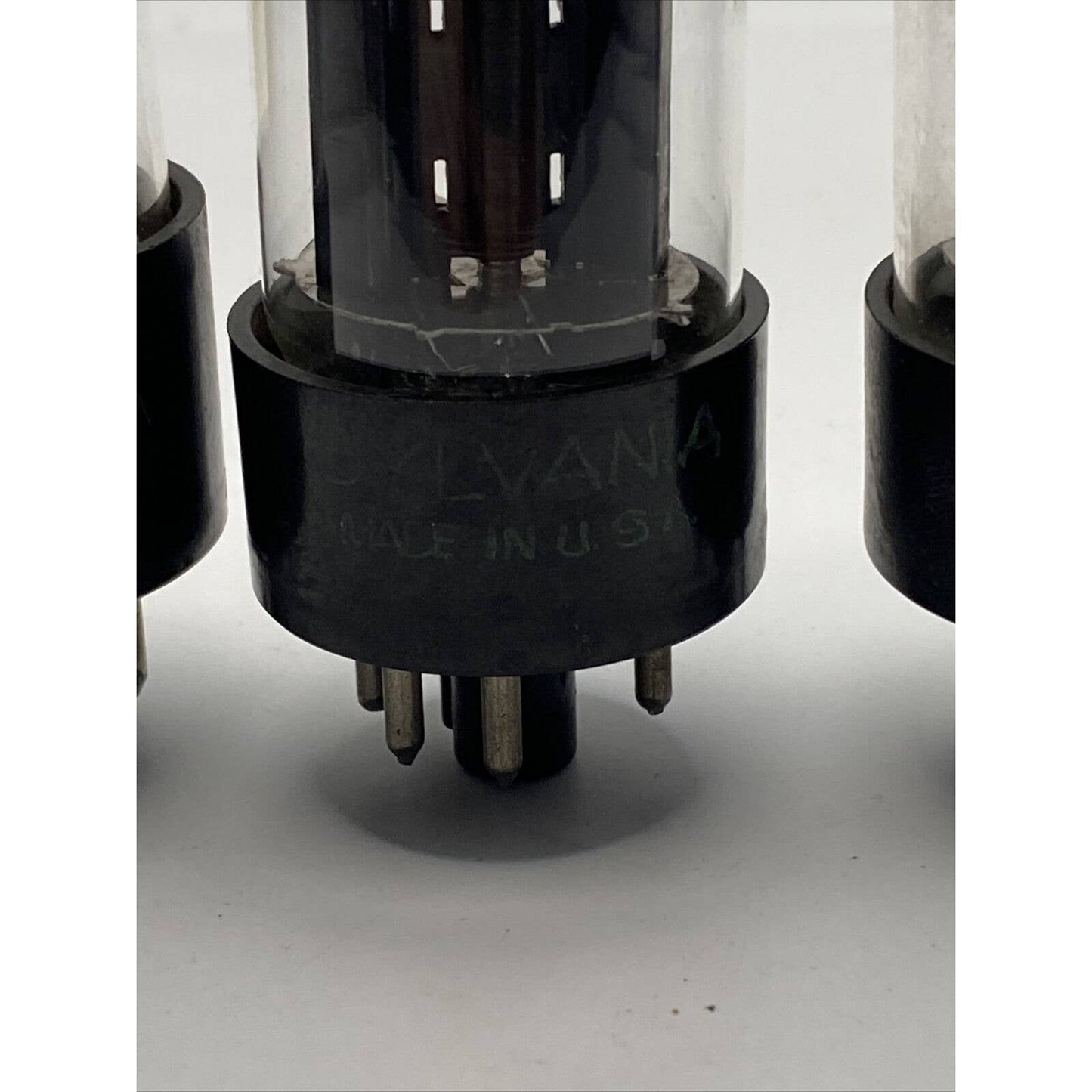 Lot of 3 - Sylvania 6W4GT Vacuum Tubes Amplifier - Ham Radio Valves TESTED