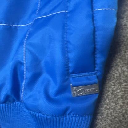 Chase Authentics Jacket Women L NASCAR Racing Elliott Sadler 38 M&M's Baby Blue!