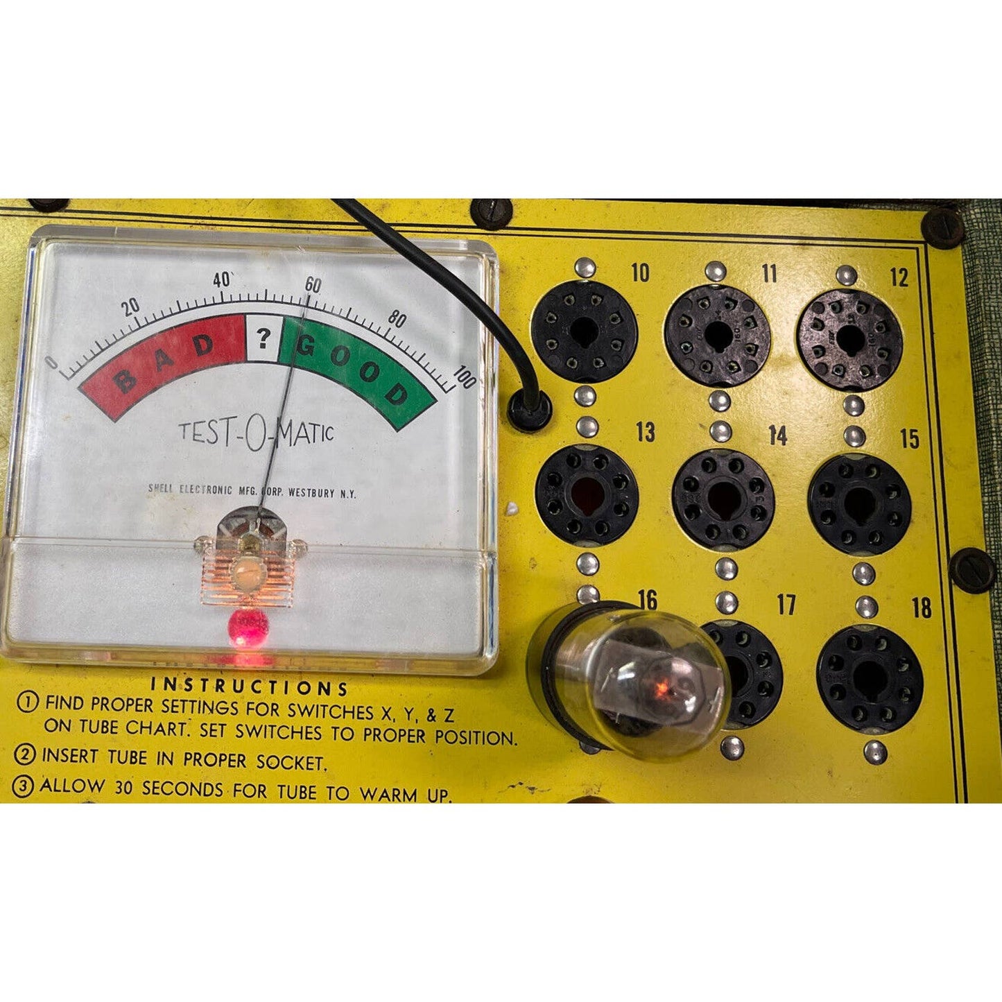 Vintage CBS Electron/ Vacuum Tube 6K6 TESTED With Photos!