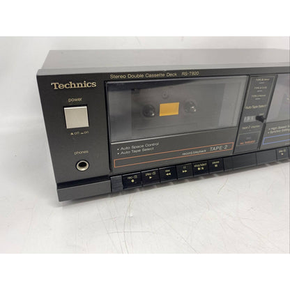Technics RS-T920 KM Stereo Double Cassette Deck Auto Control High Speed Works!!