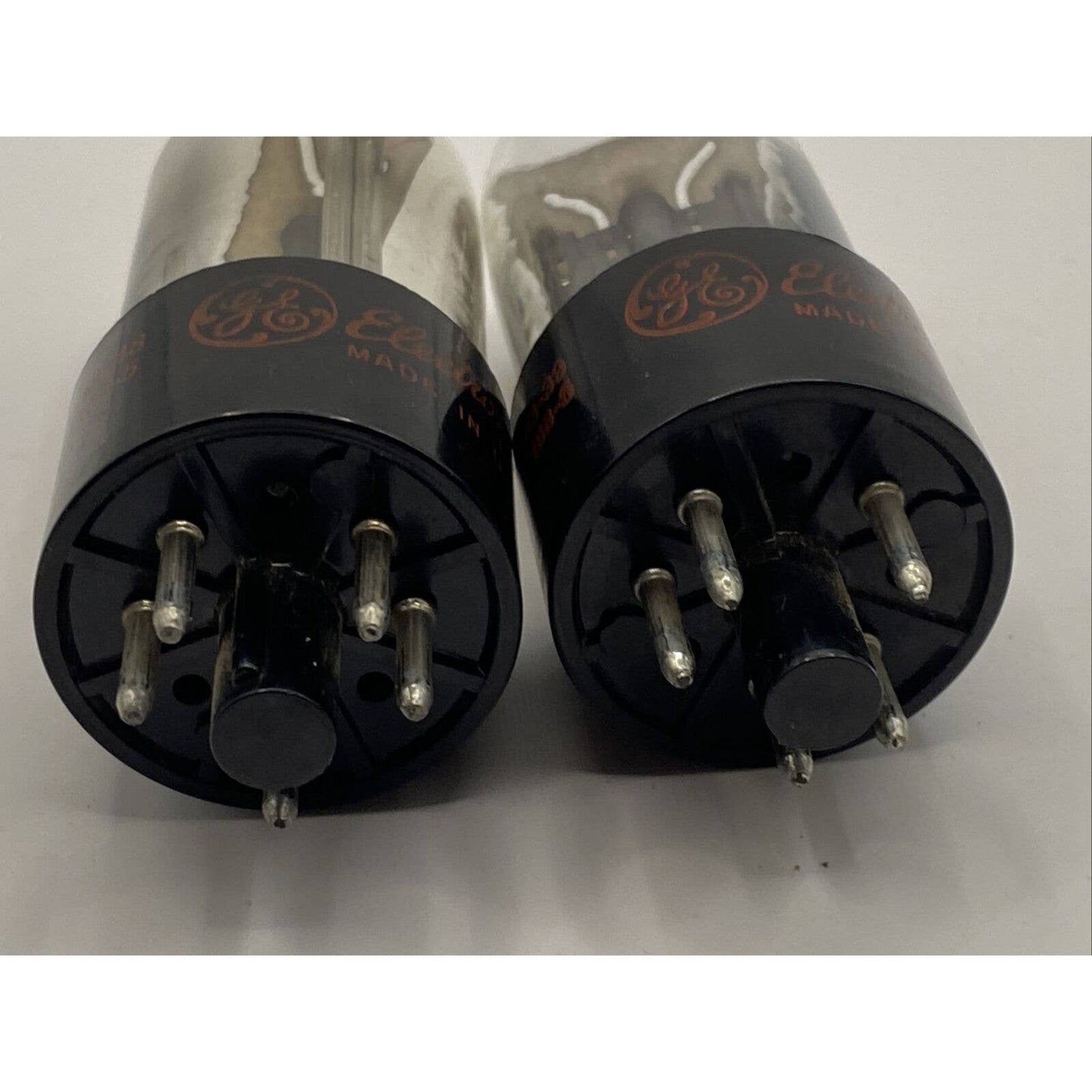 Lot of 2 - GE 6W4GT Vacuum Tubes Amplifier - Ham Radio Valves TESTED CLOSE MATCH