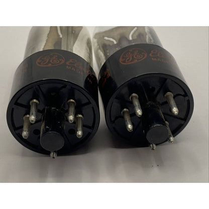 Lot of 2 - GE 6W4GT Vacuum Tubes Amplifier - Ham Radio Valves TESTED CLOSE MATCH