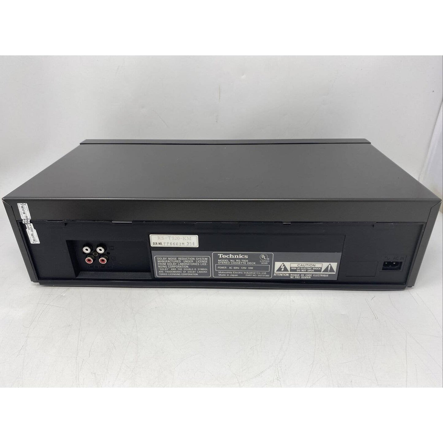 Technics RS-T920 KM Stereo Double Cassette Deck Auto Control High Speed Works!!
