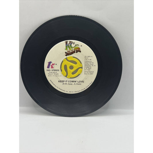 KC & The Sunshine Band Keep It Comin' Love Baby I Love You 45 Vinyl Record 1977