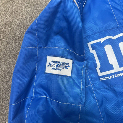 Chase Authentics Jacket Women L NASCAR Racing Elliott Sadler 38 M&M's Baby Blue!